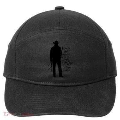 Every Girl Needs A Little Rip In Her Jeans 7-Panel Snapback Hat