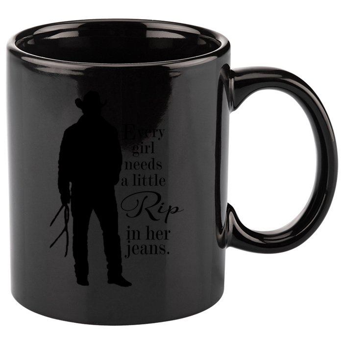 Every Girl Needs A Little Rip In Her Jeans 11oz C Handle Ceramic Mug