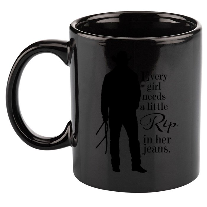 Every Girl Needs A Little Rip In Her Jeans 11oz C Handle Ceramic Mug