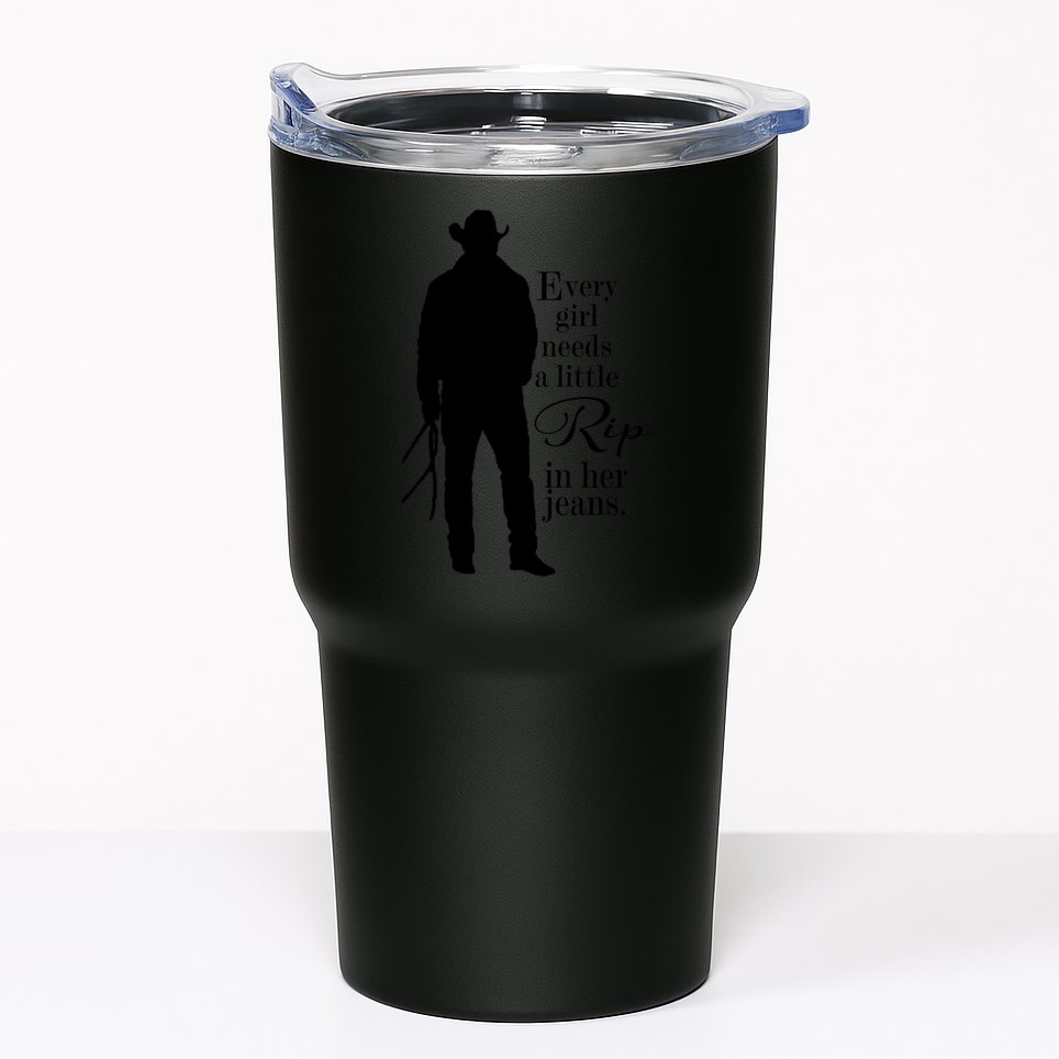 Every Girl Needs A Little Rip In Her Jeans Tumbler
