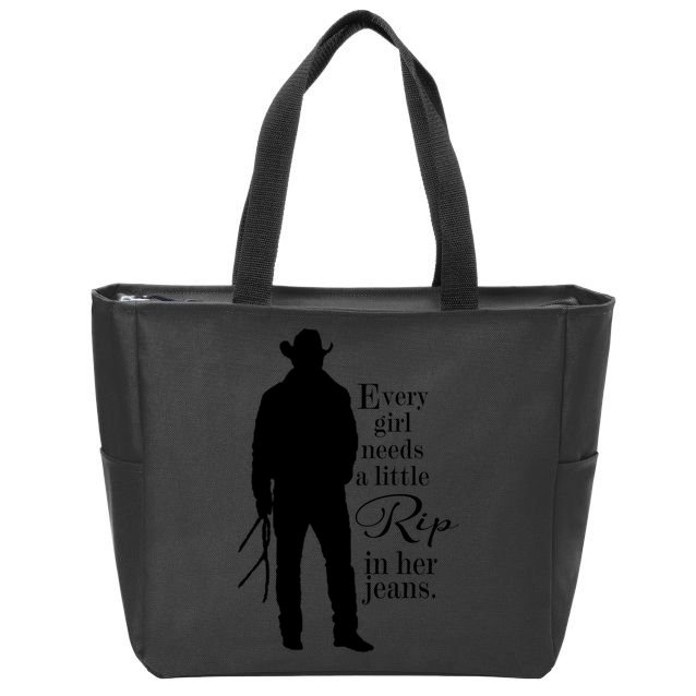 Every Girl Needs A Little Rip In Her Jeans Zip Tote Bag