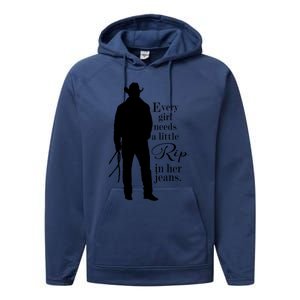 Every Girl Needs A Little Rip In Her Jeans Performance Fleece Hoodie