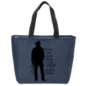 Every Girl Needs A Little Rip In Her Jeans Zip Tote Bag