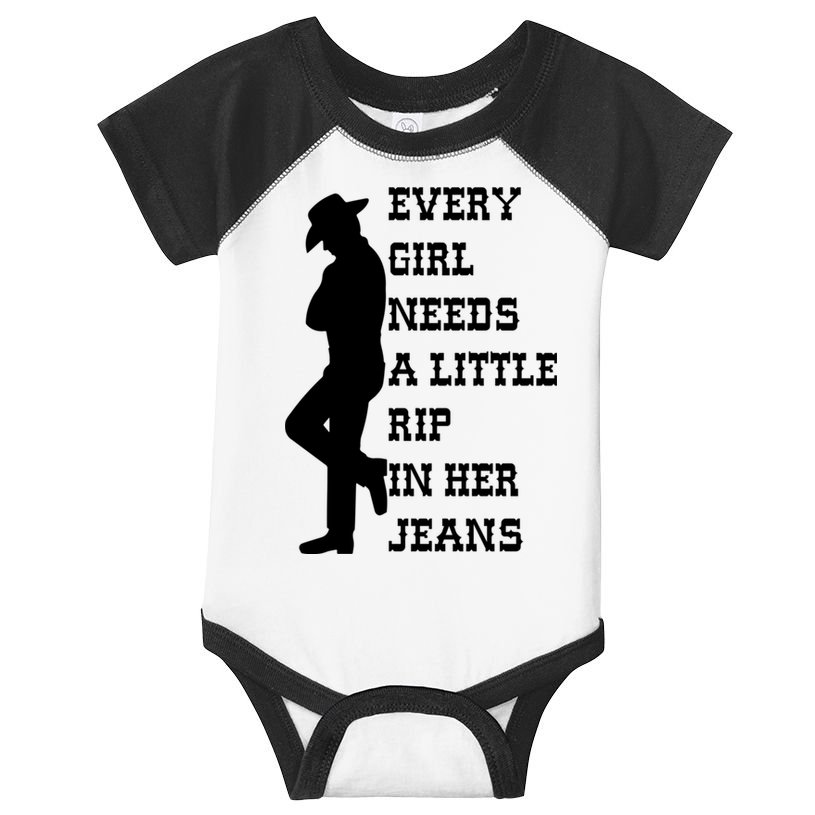 Every Girl Needs A Little Rip In Her Jeans Infant Baby Jersey Bodysuit