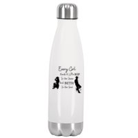 Every Girl Needs A Little Rip In Her Jeans And Beth In Her Soul Stainless Steel Insulated Water Bottle