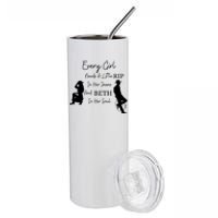 Every Girl Needs A Little Rip In Her Jeans And Beth In Her Soul Stainless Steel Tumbler