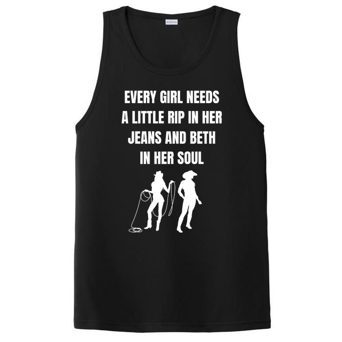 Every Girl Needs A Little Rip In Her Jeans And Beth In Her Soul PosiCharge Competitor Tank