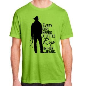 Every Girl Needs A Little RIP In Her Jeans Funny Cowboy Adult ChromaSoft Performance T-Shirt