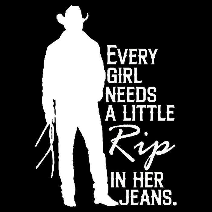 Every Girl Needs A Little RIP In Her Jeans Funny Cowboy Bucket Hat