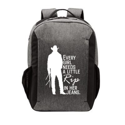 Every Girl Needs A Little RIP In Her Jeans Funny Cowboy Vector Backpack