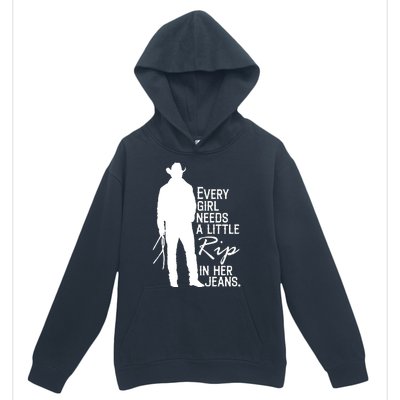 Every Girl Needs A Little RIP In Her Jeans Funny Cowboy Urban Pullover Hoodie