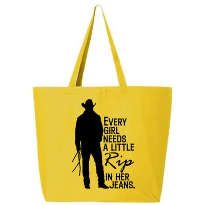 Every Girl Needs A Little RIP In Her Jeans Funny Cowboy 25L Jumbo Tote