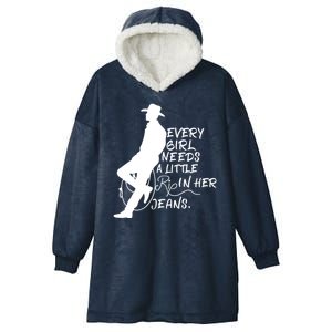 Every Girl Needs A Little Rip In Her Jeans Meme Every Girl Needs A Little Hooded Wearable Blanket