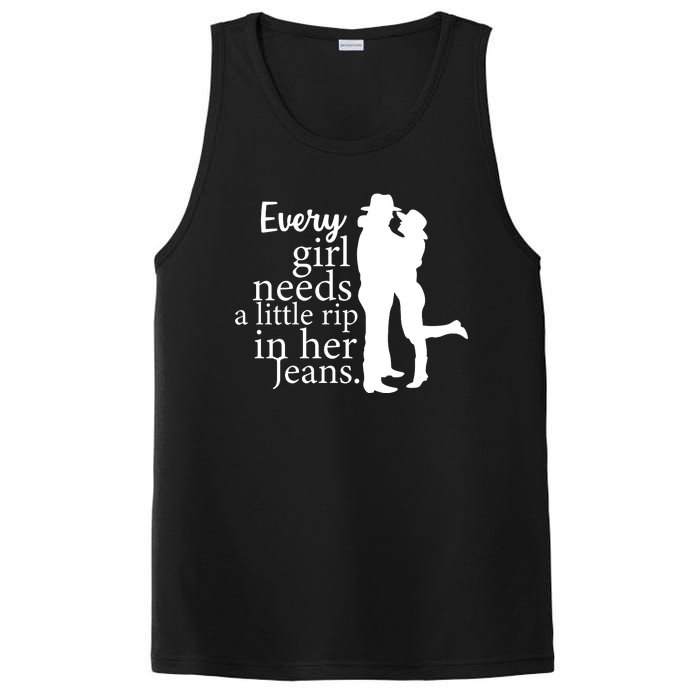 Every Girl Needs A Little Rip In Her Jeans PosiCharge Competitor Tank