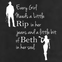 Every Girl Needs A Little Rip In Her Jeans And Beth In Her Soul 7 Panel Mesh Trucker Snapback Hat