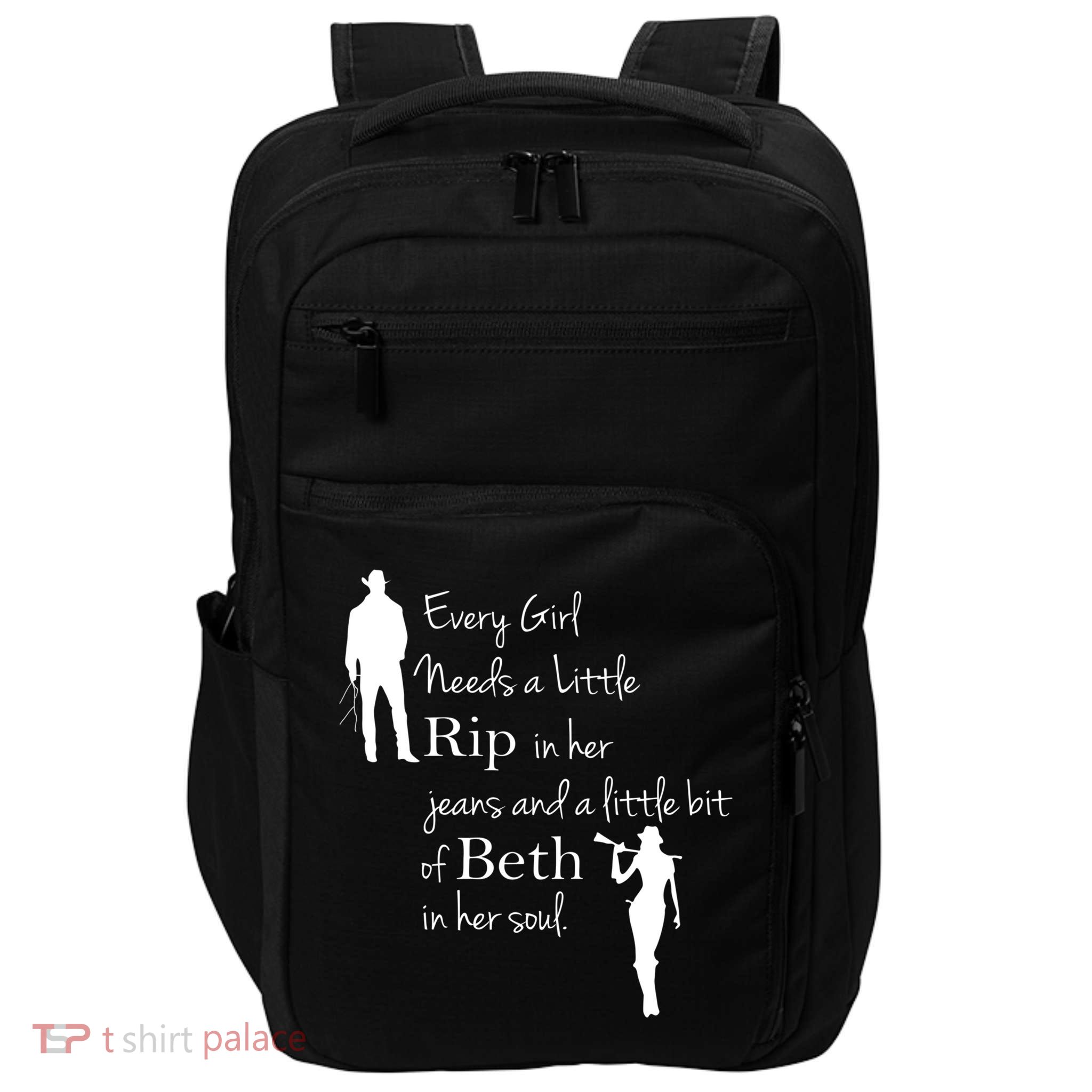 Every Girl Needs A Little Rip In Her Jeans And Beth In Her Soul Impact Tech Backpack