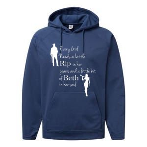 Every Girl Needs A Little Rip In Her Jeans And Beth In Her Soul Performance Fleece Hoodie