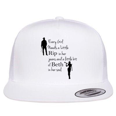 Every Girl Needs A Little Rip In Her Jeans And Beth In Her Soul Flatbill Hat
