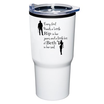 Every Girl Needs A Little Rip In Her Jeans And Beth In Her Soul Tumbler
