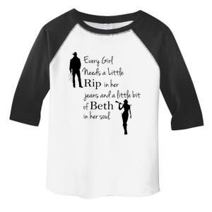 Every Girl Needs A Little Rip In Her Jeans And Beth In Her Soul Toddler Fine Jersey T-Shirt