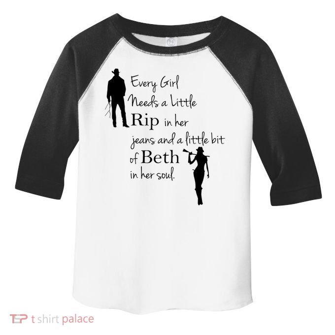Every Girl Needs A Little Rip In Her Jeans And Beth In Her Soul Toddler Fine Jersey T-Shirt