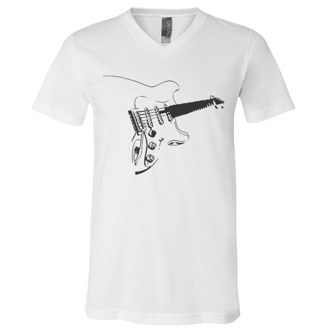 Electric Guitar Player V-Neck T-Shirt