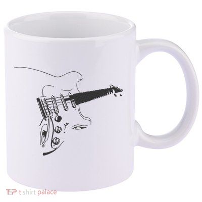 Electric Guitar Player 11oz C Handle Ceramic Mug