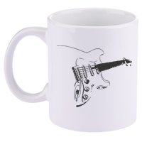 Electric Guitar Player 11oz C Handle Ceramic Mug