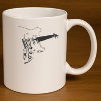 Electric Guitar Player 11oz C Handle Ceramic Mug
