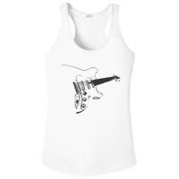 Electric Guitar Player Ladies PosiCharge Competitor Racerback Tank