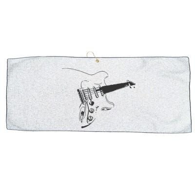 Electric Guitar Player Large Microfiber Waffle Golf Towel