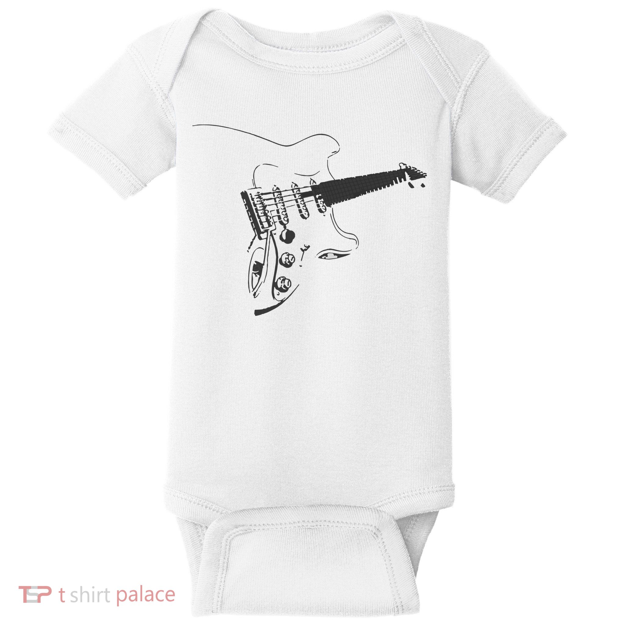 Electric Guitar Player Baby Bodysuit