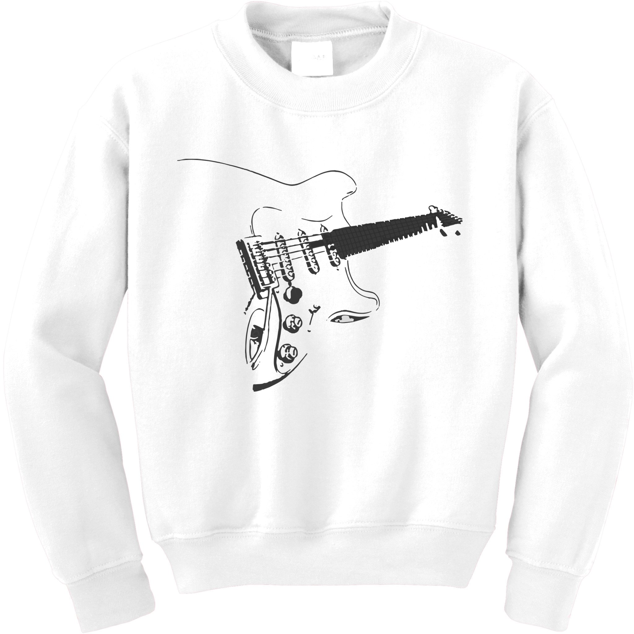 Electric Guitar Player Kids Sweatshirt