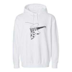 Electric Guitar Player Gift Garment-Dyed Fleece Hoodie