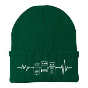 Electric Guitar Player Guitar Effects Pedals Heartbeat Knit Cap Winter Beanie