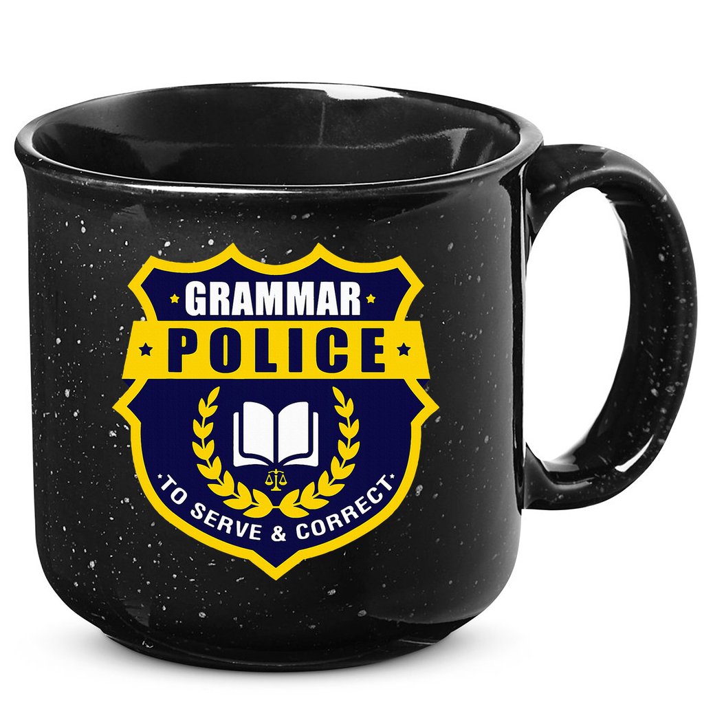 English Grammar Police 15oz Campfire Ceramic Mug