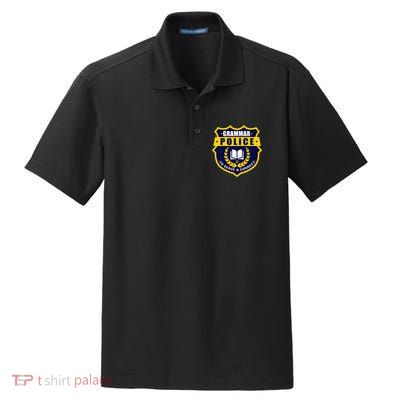 English Grammar Police Dry Zone Grid Polo