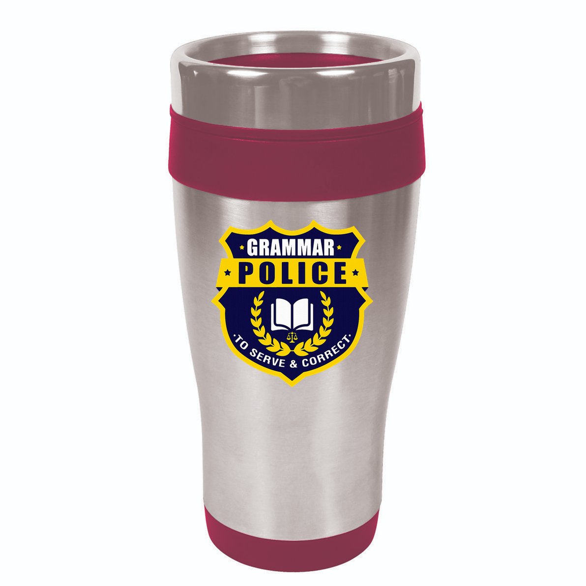 English Grammar Police 16oz Travel Tumbler