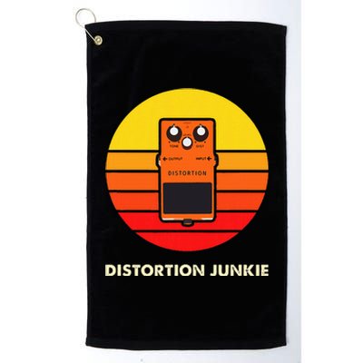 Electric Guitar Player Distortion Pedal Gift Platinum Collection Golf Towel