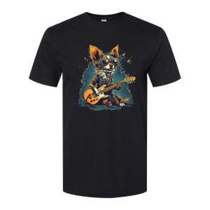 Electric Guitar Rock Music Jack Chi Dog Softstyle CVC T-Shirt