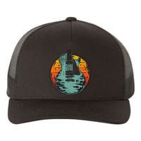 Electric Guitar Retro Sunset Yupoong Adult 5-Panel Trucker Hat