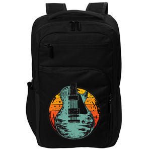 Electric Guitar Retro Sunset Impact Tech Backpack