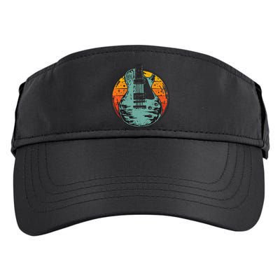 Electric Guitar Retro Sunset Adult Drive Performance Visor