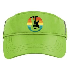 Electric Guitar Retro Sunset Adult Drive Performance Visor