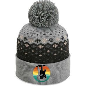 Electric Guitar Retro Sunset The Baniff Cuffed Pom Beanie