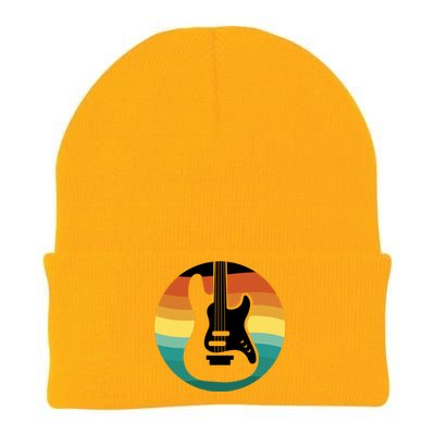 Electric Guitar Retro Sunset Knit Cap Winter Beanie