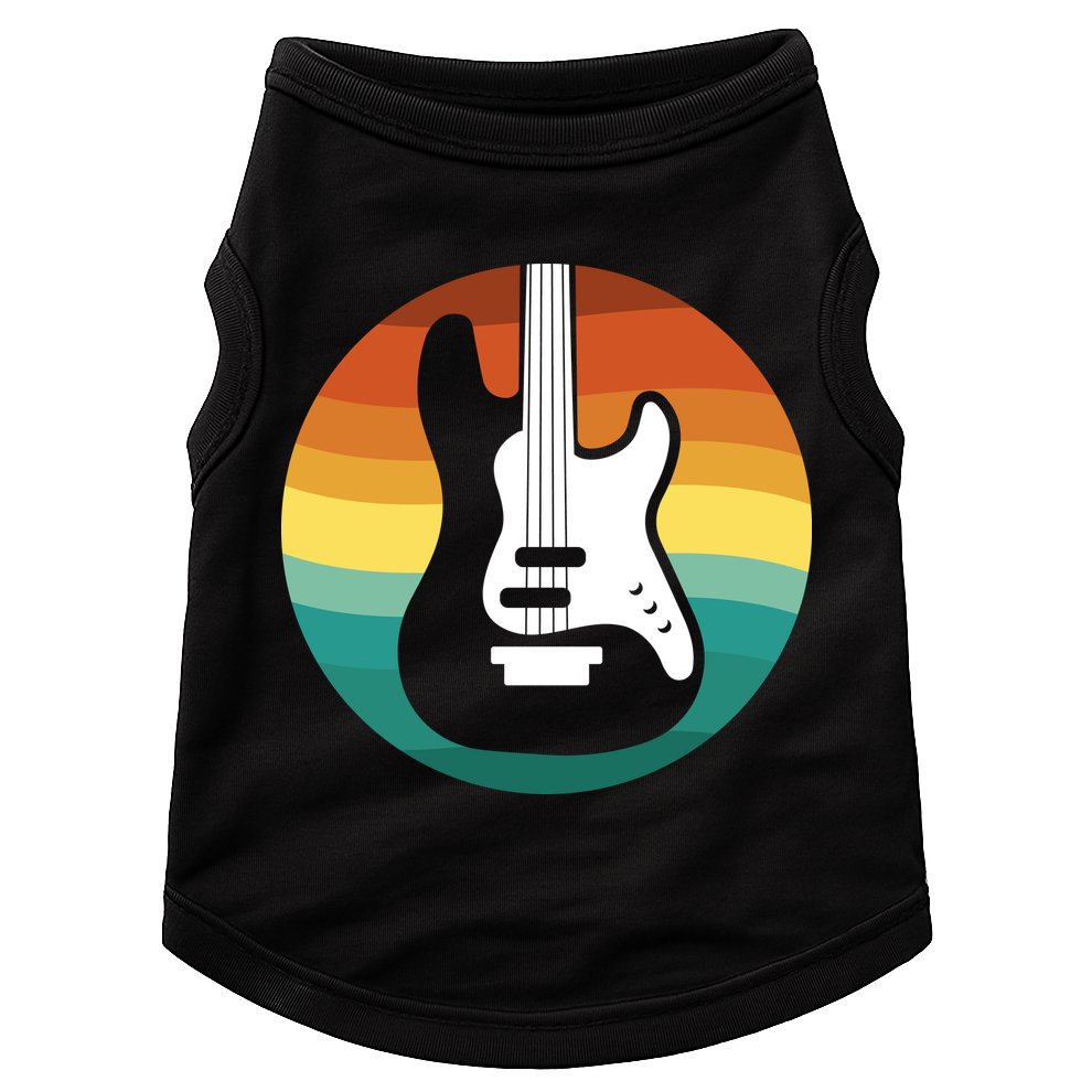 Electric Guitar Retro Sunset Doggie Tank