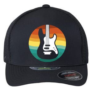 Electric Guitar Retro Sunset Flexfit Unipanel Trucker Cap