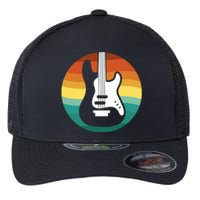 Electric Guitar Retro Sunset Flexfit Unipanel Trucker Cap