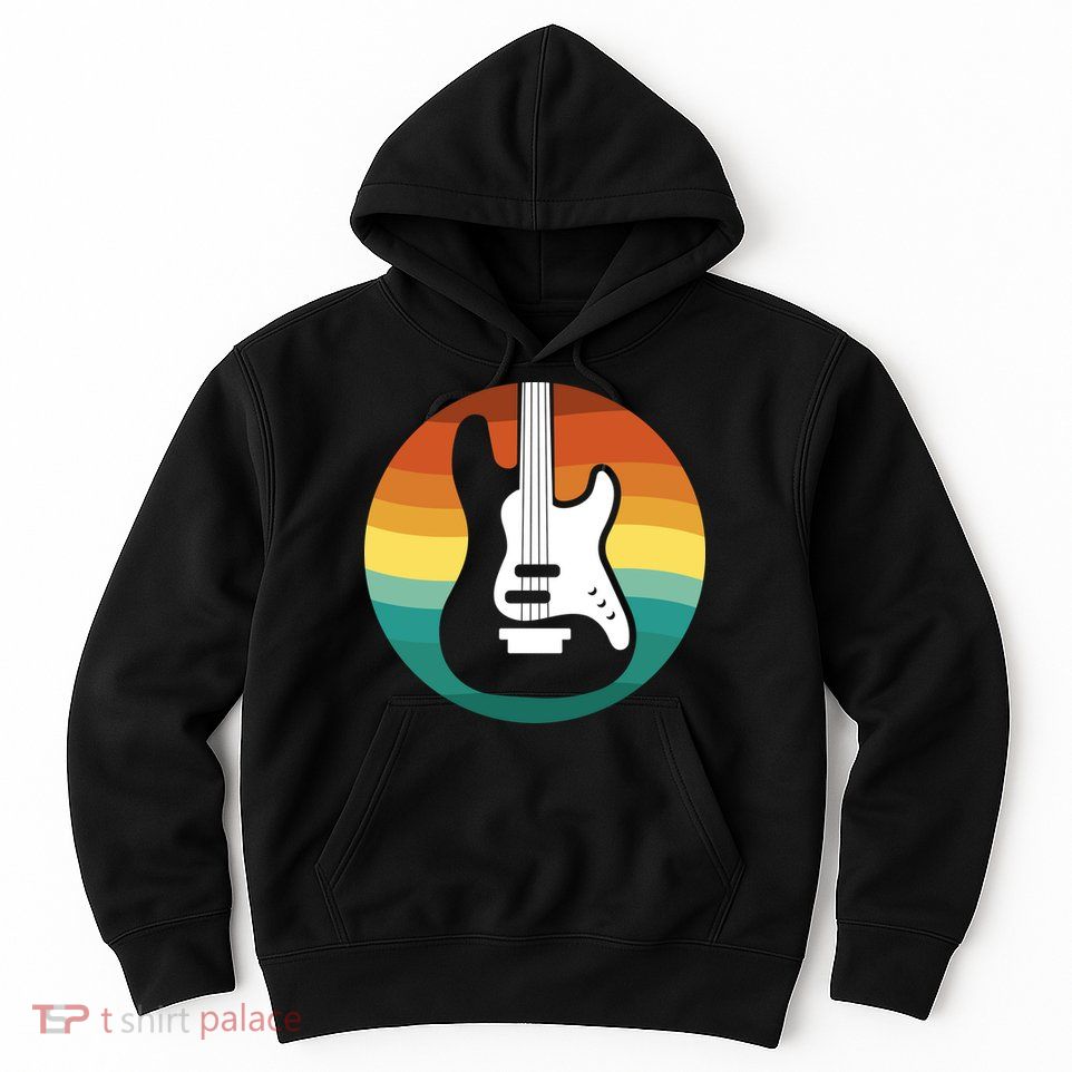Electric Guitar Retro Sunset Hoodie